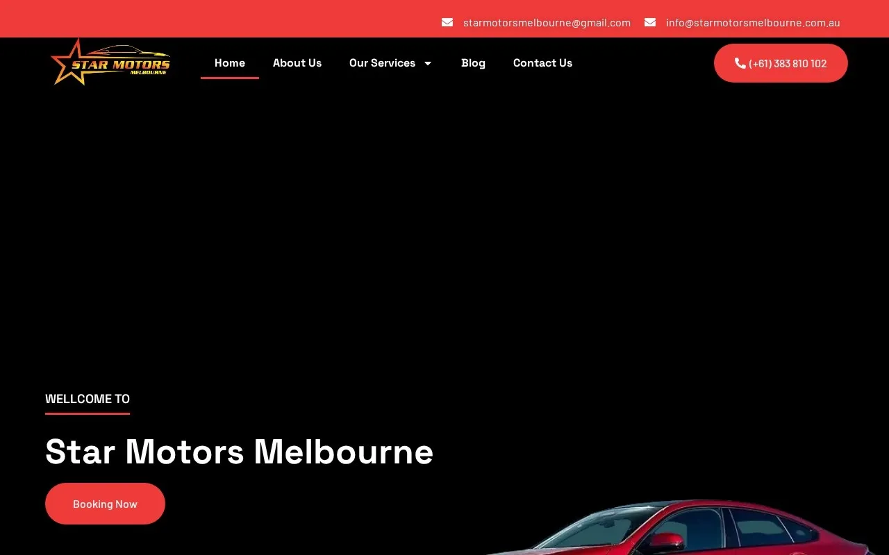Star Motors website designed by Satluj Infomedia